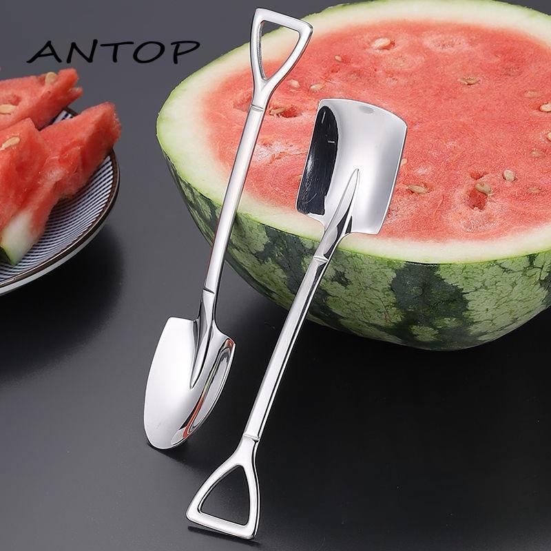 Sendok Sekop Melon Semangka Bahan Stainless Steel Tebal Gaya Retro Untuk Rumah