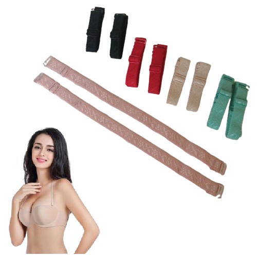 Tali bra Motif Sepasang Tali bra Motif Pack Nude  Tali bh Motif elastis