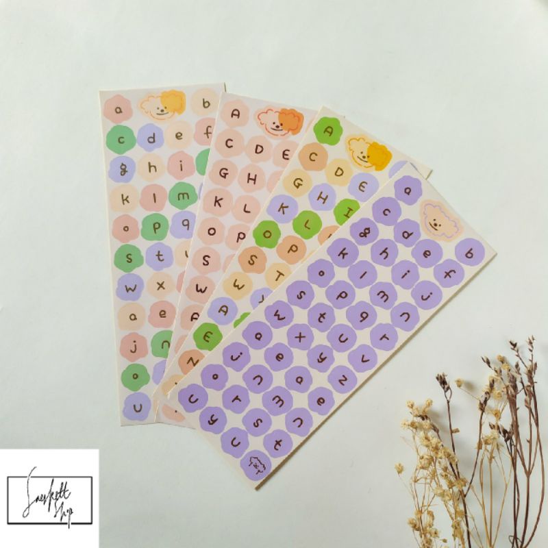 

Alphabet Sticker Cute Stiker for Stationery Bujo Deco Planner