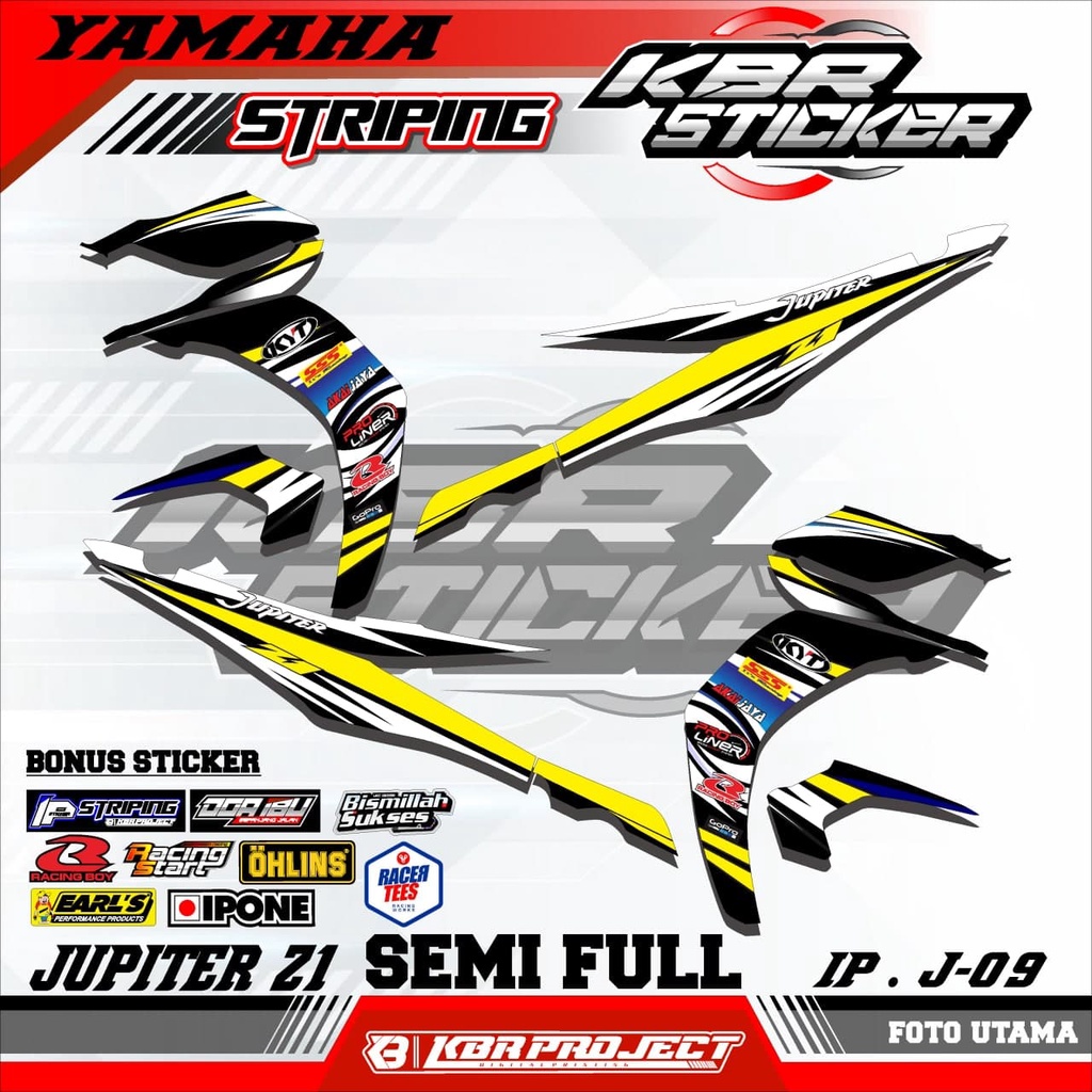 JUPITER Z1 (cod) stiker motor - striping jupiter z1 - motor yamaha - motor – Racing.09