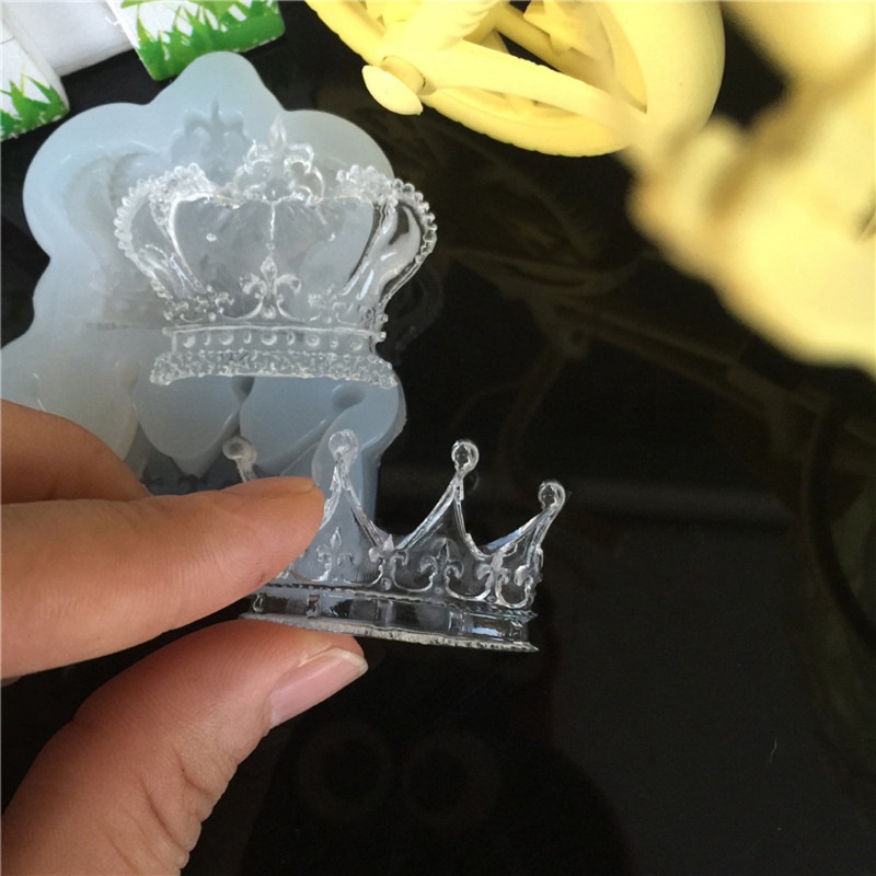 SIY  Crown Liquid Silicone Mold DIY Resin Jewelry Pendant Resin Casting Mold Tool