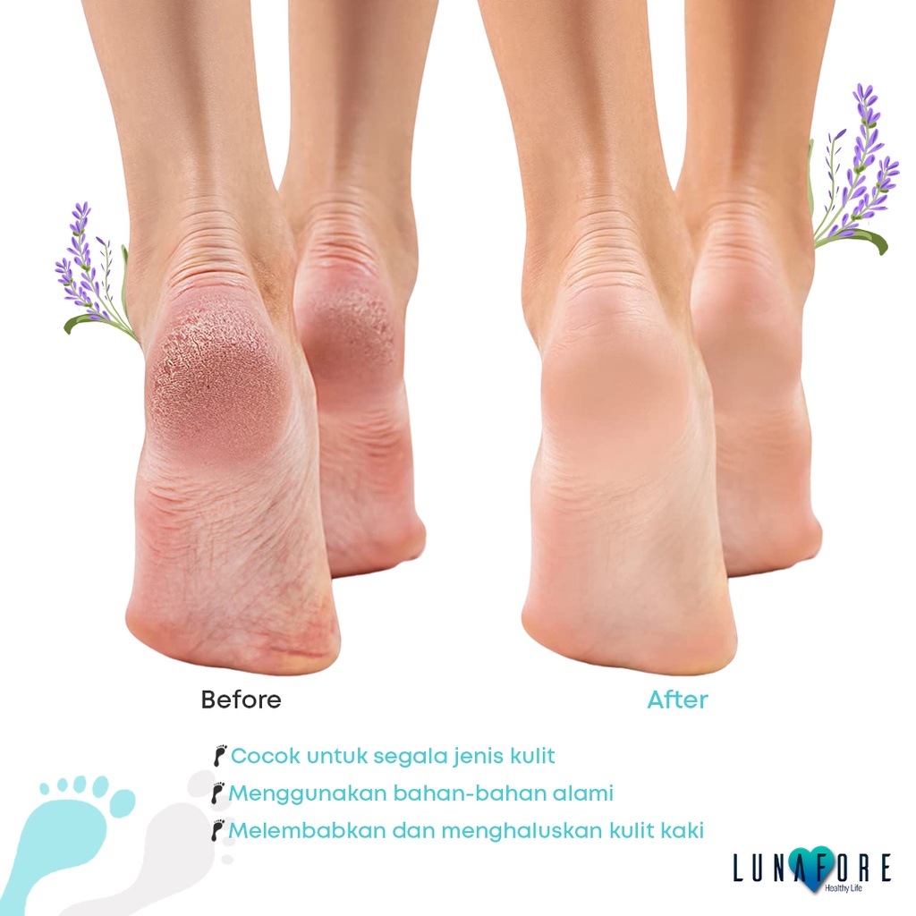 Foot Peeling Mask - Lunafore - Exfoliating - 1 Pasang - Exfoliate - Exfoliator - Masker Kaki