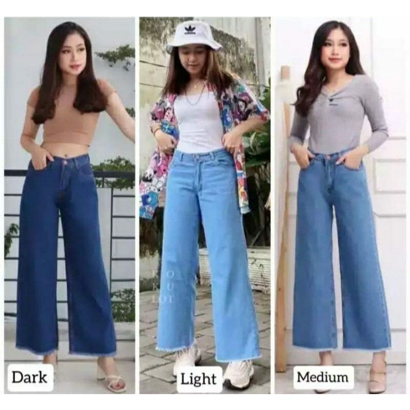 CELANA PANJANG JEANS///CELANA KULOT RAWIS///