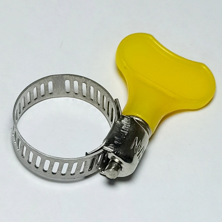 Klem Selang - Hose Clamp 7/8&quot; With Handle Winn-Gas / Klem Selang  Kuning 7/8&quot;