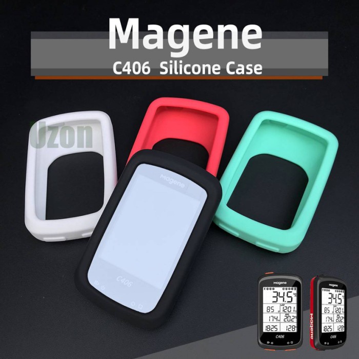 Casing Speedometer Magane C-406 Case Silicone untuk Magene C-406 Black