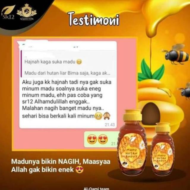 

MADU HUTAN BADUY MADU ASLI 100% MADU HUTAN LEBAH LIAR KAYA MANFAAT