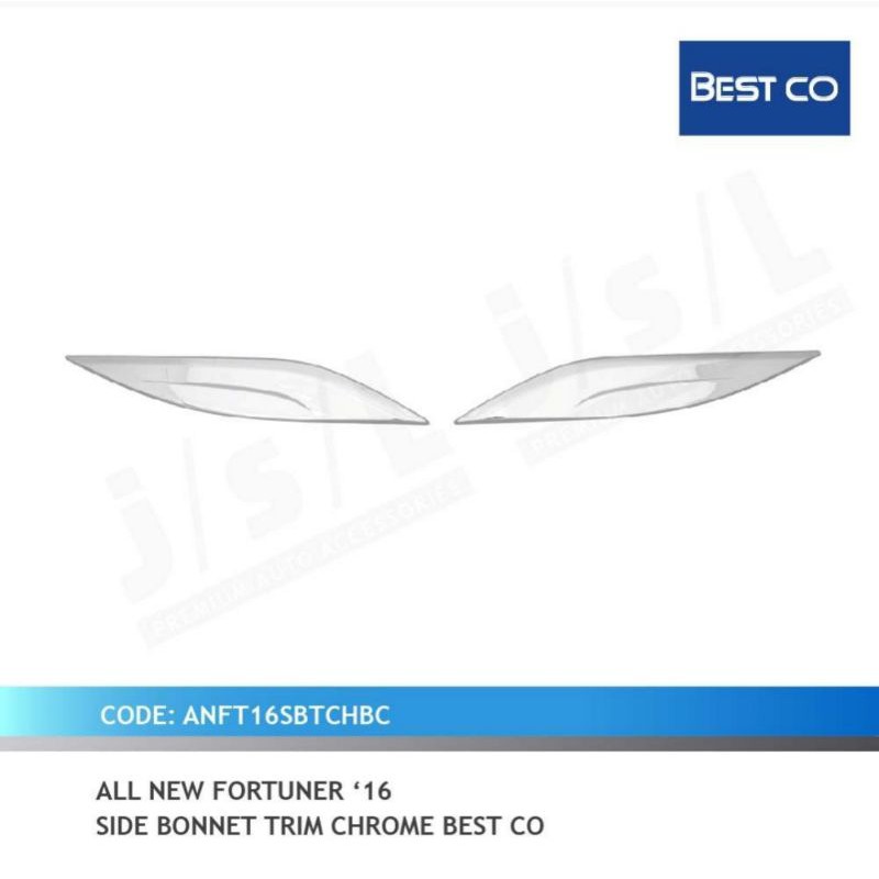 side Bonnet all new fortuner trim chrome best co jsl