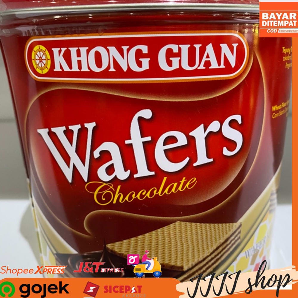 

Khong Guan Wafers Chocolate Biskuit Cemilan Wafer Rasa Coklat Kaleng 600gr