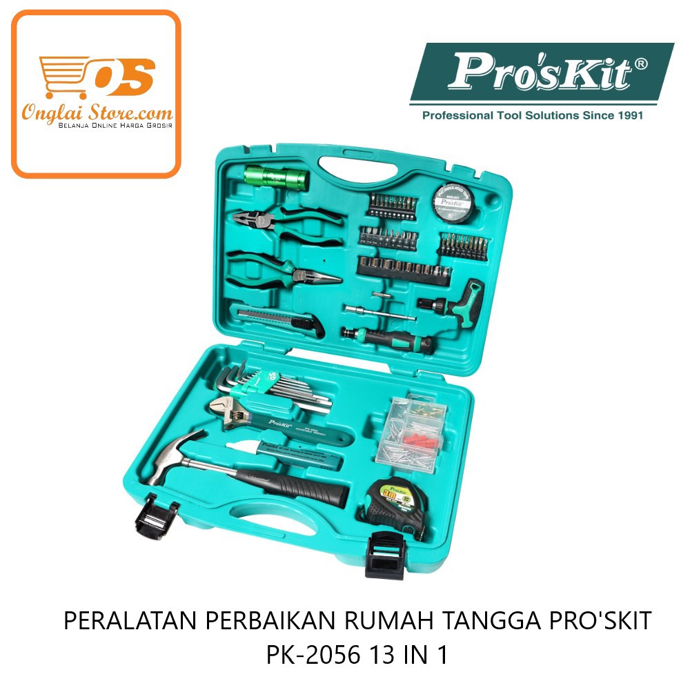 PERALATAN PERBAIKAN RUMAH TANGGA PRO'SKIT PK-2056 13 IN 1 ORIGINAL (HARGA SPESIAL)
