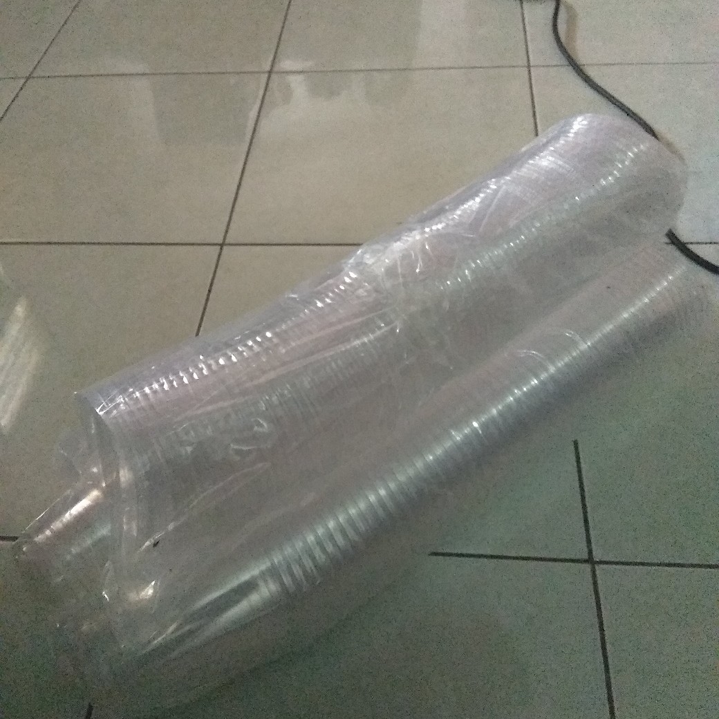 Cup Gelas Pet 14 Oz Tutup Flat Gelas Plastik Pet 14 Oz Tutup Datar Cup Thai Tea Cup Gelas Pet