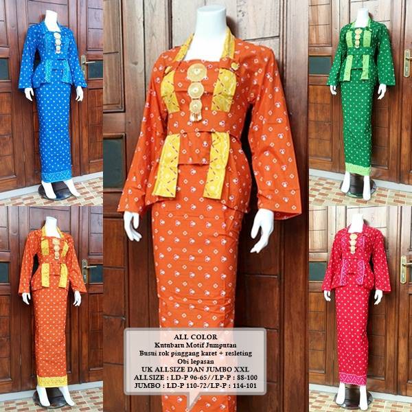 GB 260 setelan kebaya batik rok dan blus ALL COLOR