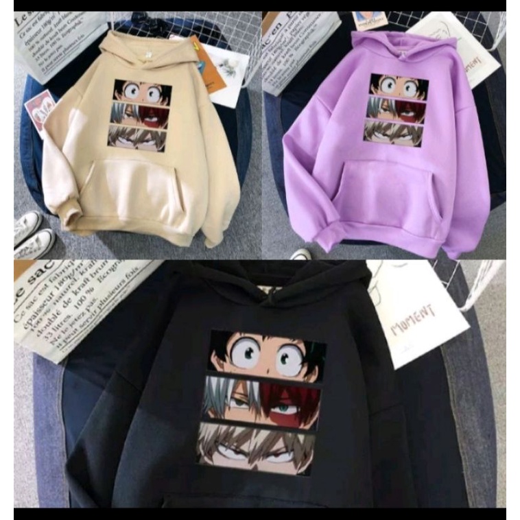 SWEATER HOODIE WANITA BOKU HERO