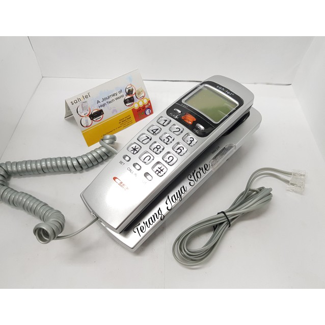 

Telepon Kabel Sahitel S37 Pesawat Telepon Rumah Sahitel S-37 (Silver)