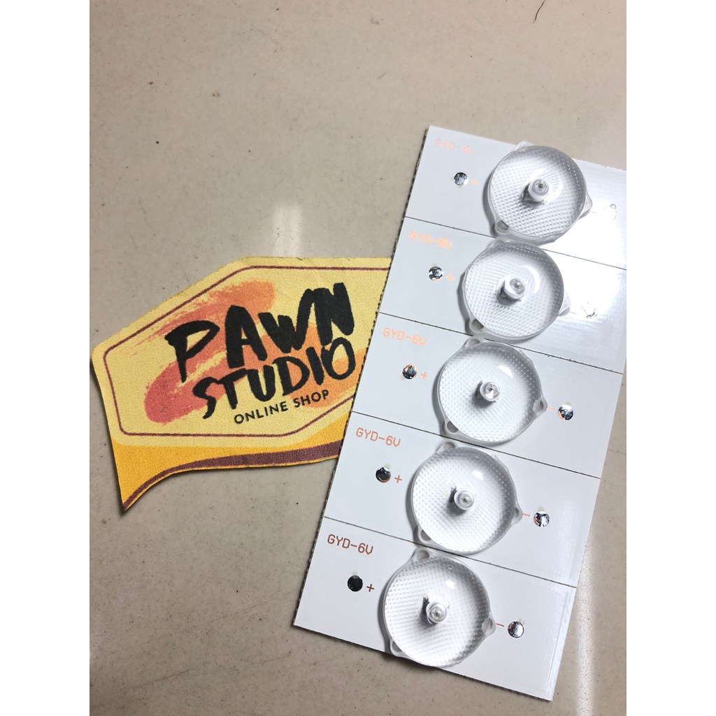 Jual    Mata Kancing Lampu LED Backlight TV LED Universal 6V 6Volt bijian