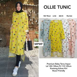 Ollie Tunik  Tunik  Busui Motif Lucu Baby  Terry  Import 