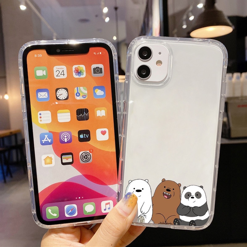 REALME Case Desain Beruang Untuk OPPO A74 A54 A94 A93 A57 A59 A8 A83 A9 F1S A39 A15 A15S A53 A32 A33 S A37 A35 A16 A16S A54S A52 A9 A7 2020 A72 A92 A1k A52