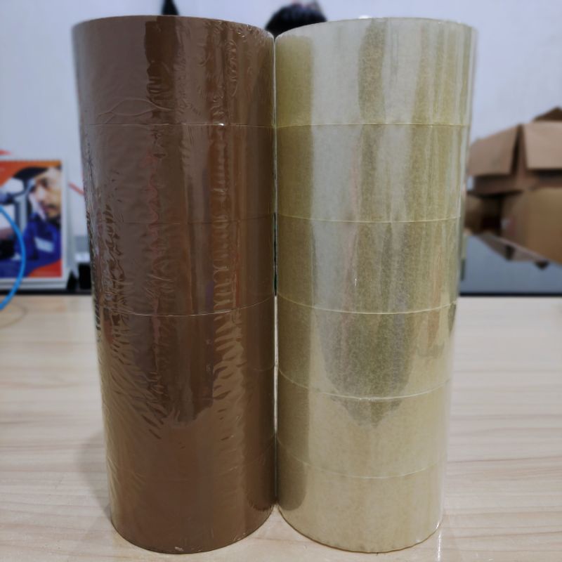 

Lakban 2 inchi Merek Lucky Tape / Perlengkapan Peralatan Kantor Gudang Packing