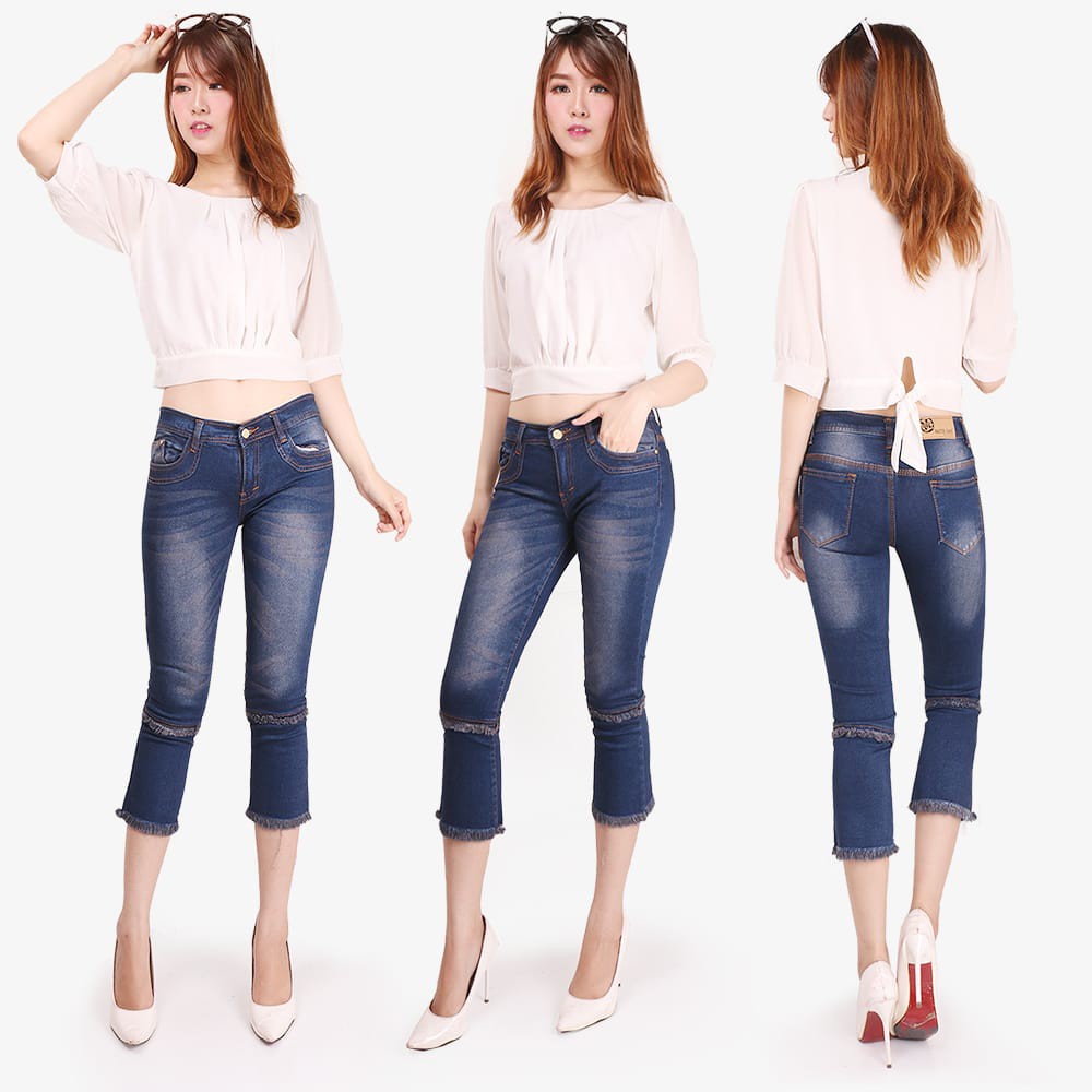 CELANA CUTBRAY 7/9 celana jeans wanita model terbaru