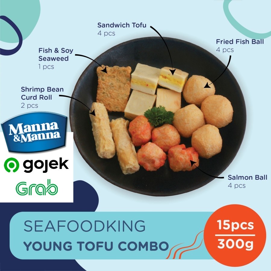 

Young Tofu To Fu Combo Seafoodking (Baso Ikan Campur 15pcs) - 300 Gram