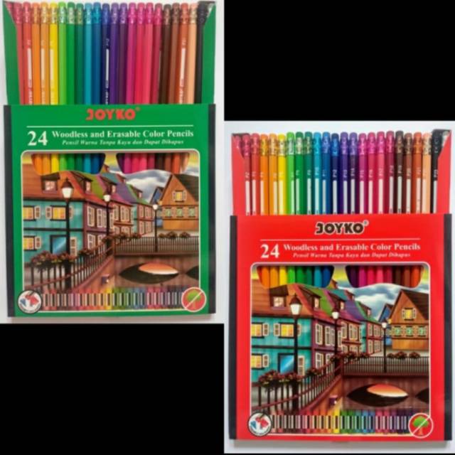 

PENSIL WARNA 24 WARNA BISA DI HAPUS JOYKO CP- 115