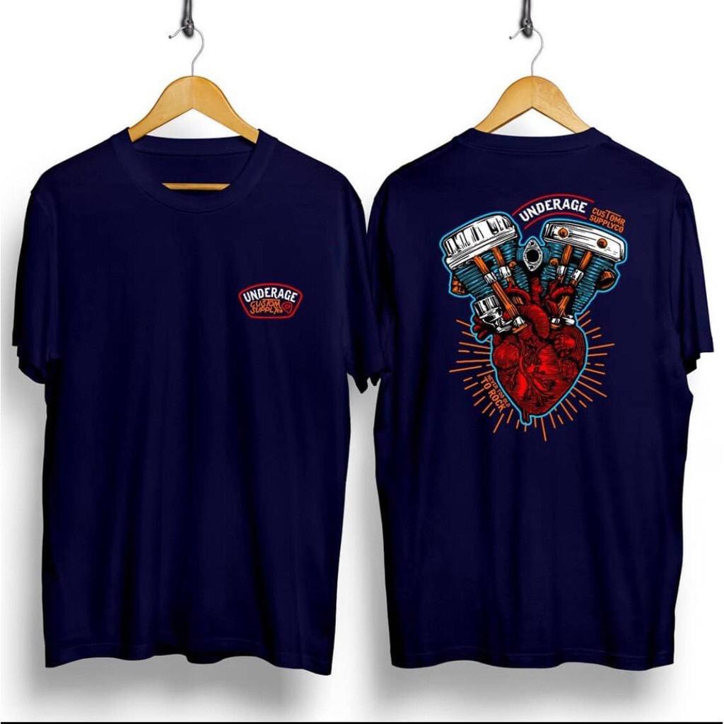 Kaos murah Kaos distro murah baju  distro pria t-shirt murah combed30s jantung