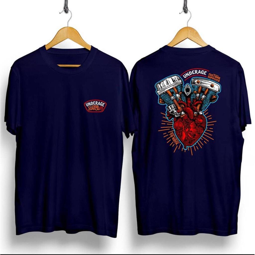 Kaos murah Kaos distro murah baju  distro pria t-shirt murah combed30s jantung