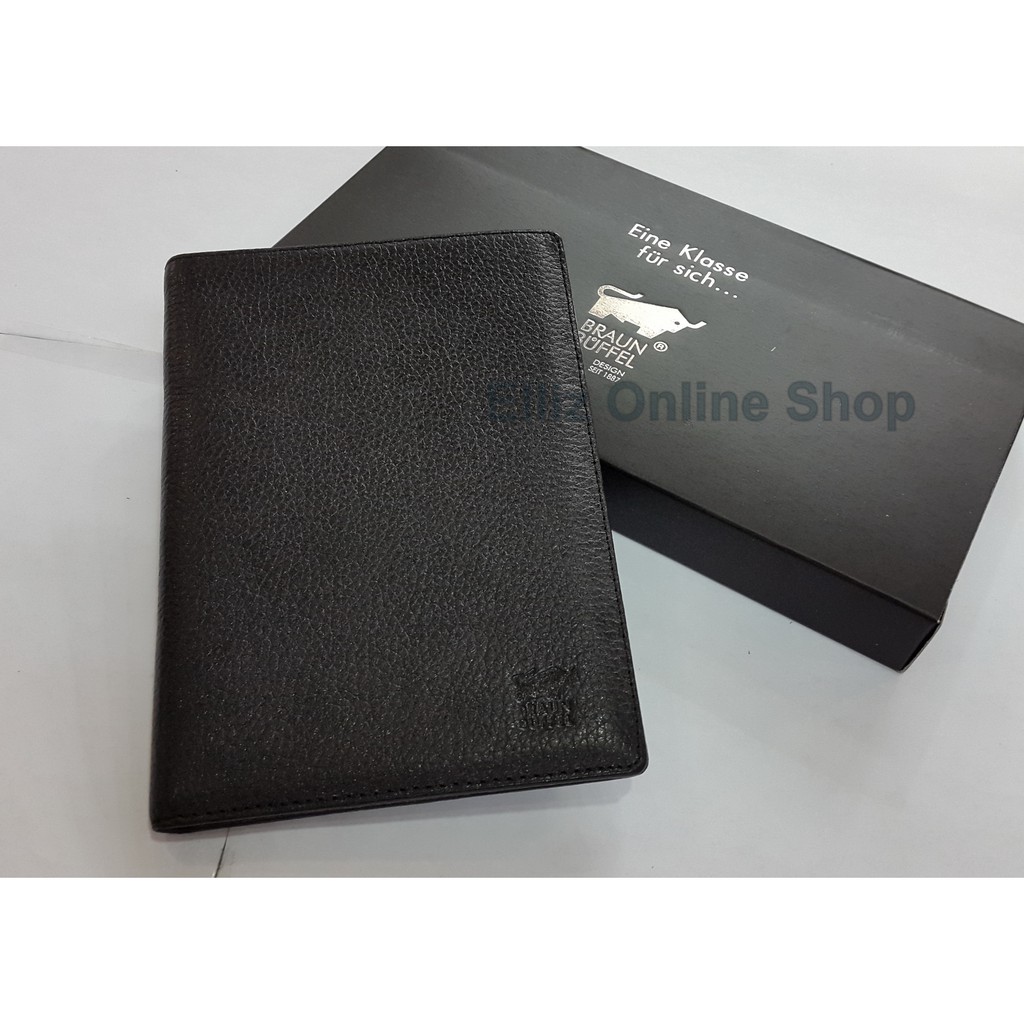 PASSPORT HOLDER DOMPET PASPOR Braun Buffel 691 - Kulit Asli - Import