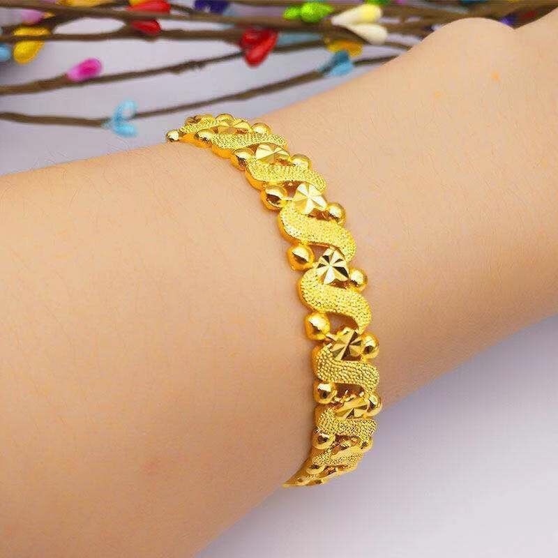 [Z H Jewelry] Hip Hop Rock Wanita Fashion 18K Gelang Aksesoris Perhiasan Pesta