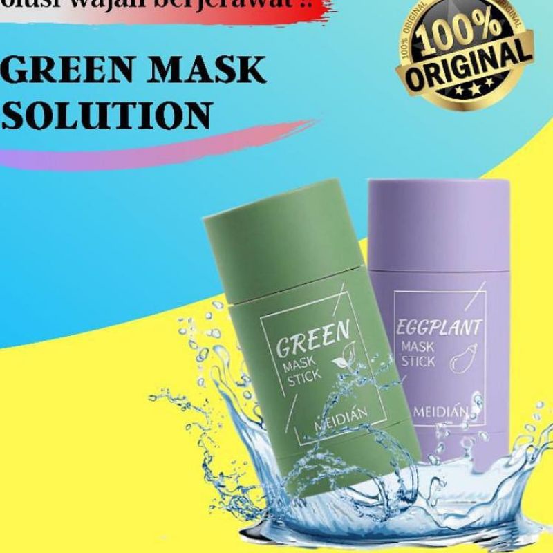 GREEN MASK STICK / MASKER STICK GREEN TEA [MEIDIAN] / avp mask