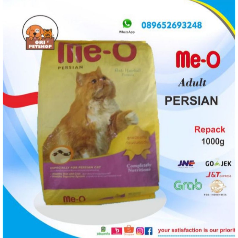 meo persian adult repack 1000g cat food repack