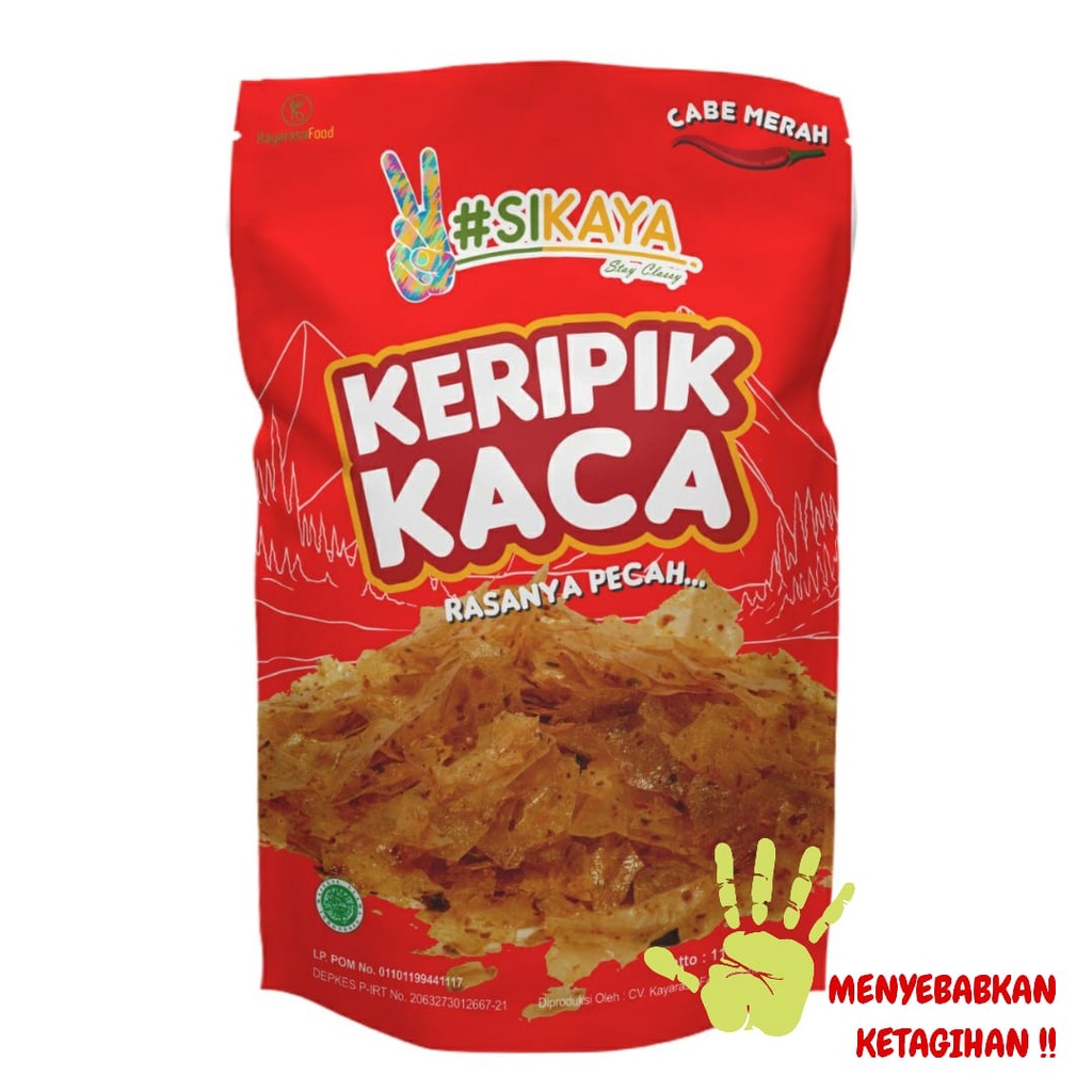 KERIPIK KACA KERIPIK BELING KERIPIK TISU KRIPCA KERIPIK PEDAS GILA CABE MERAH CABE IJO SIKAYA