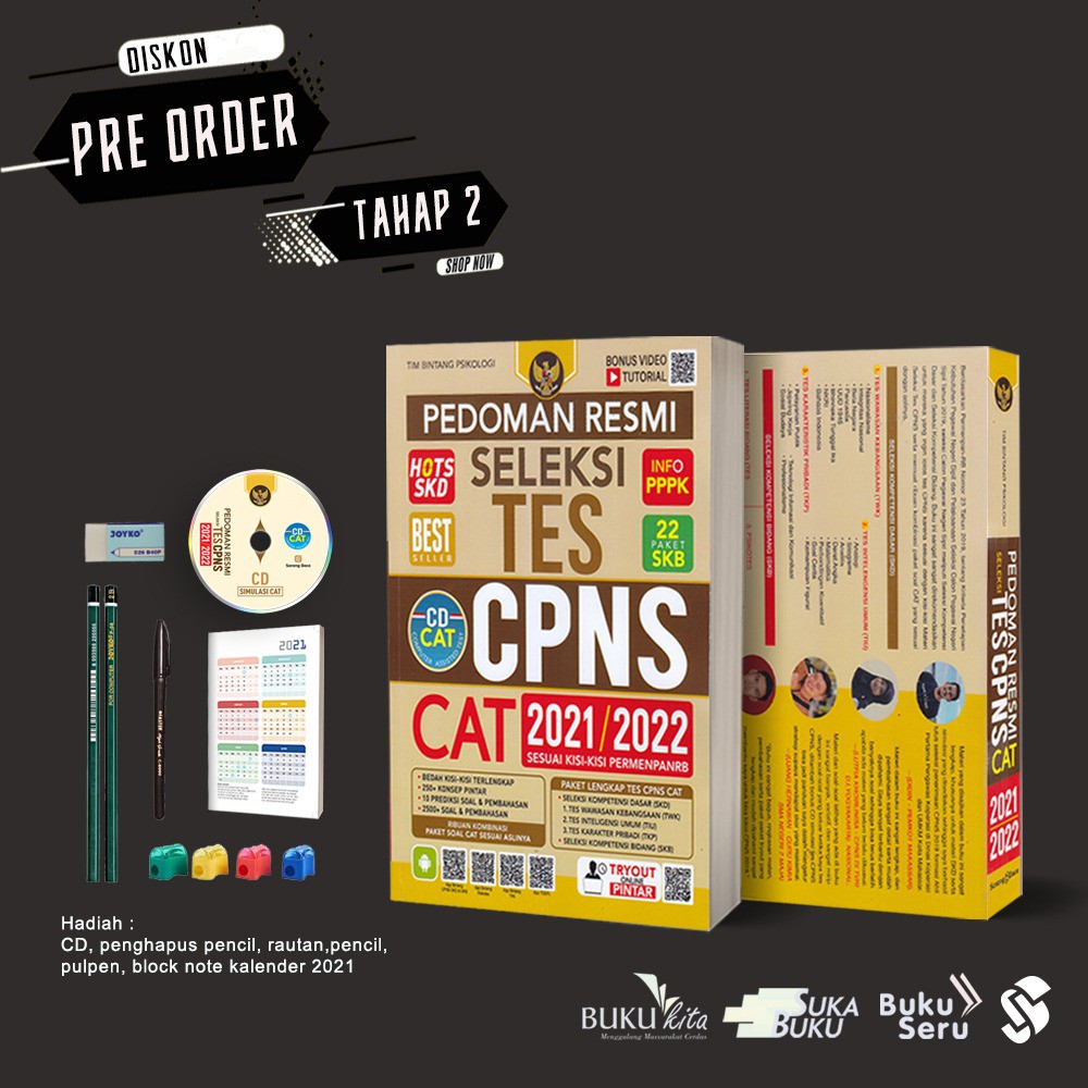 PEDOMAN RESMI SELEKSI TES CPNS CAT 2021/2022 FREE CD