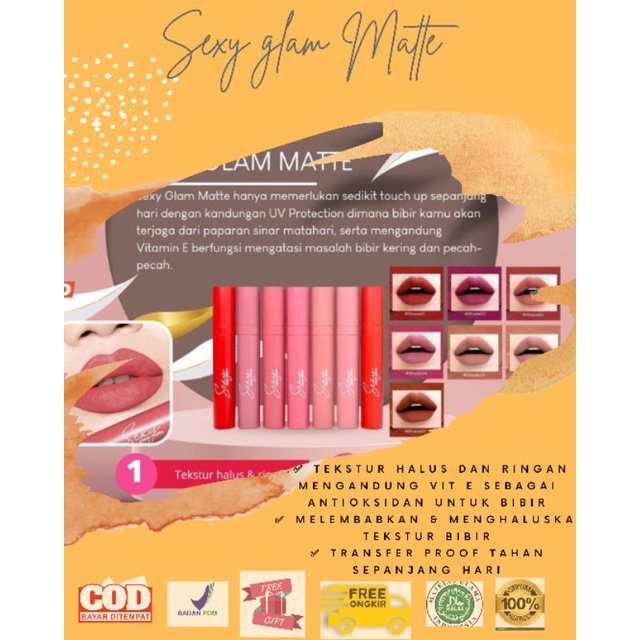 MS GLOW SEXY GLAM MATTE LIPSTIK