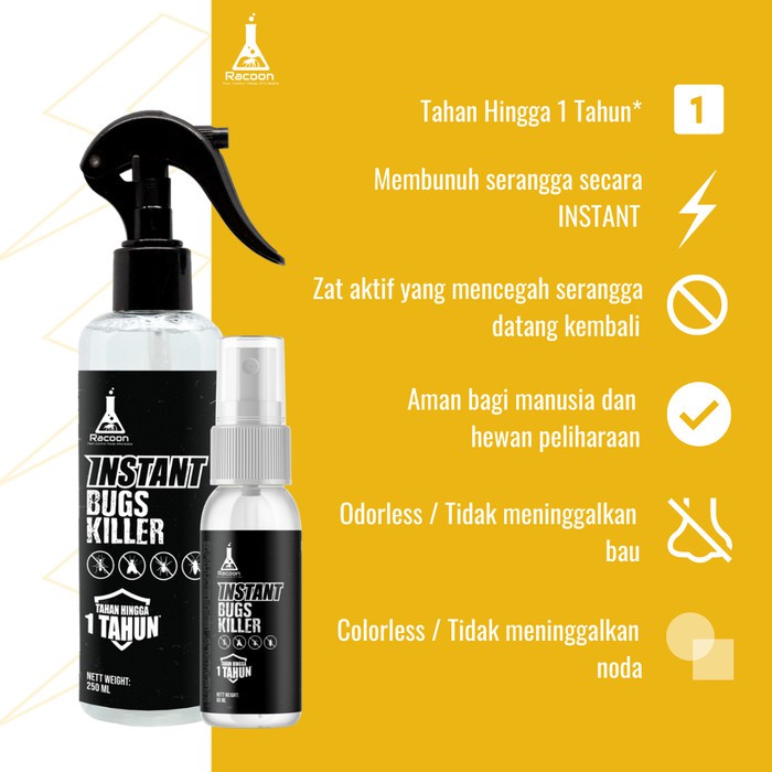 OBAT ANTI SERANGGA INSTANT BUG KILLER SPRAY 250ml