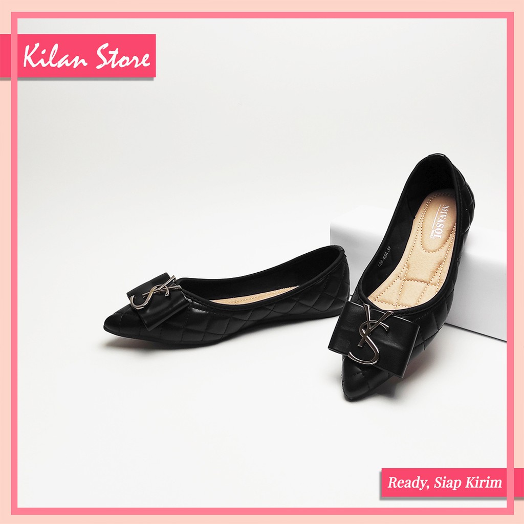 Flatshoes Wanita Humaira 1512103 - Sepatu Teplek Wanita Sepatu Flat Wanita Nyaman Digunakan