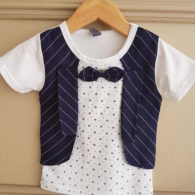 GA2385 BEN VEST TOP WHITE KAOS  ANAK COWOK LAKI LAKI IMPORT BRANDED KEREN KOREA