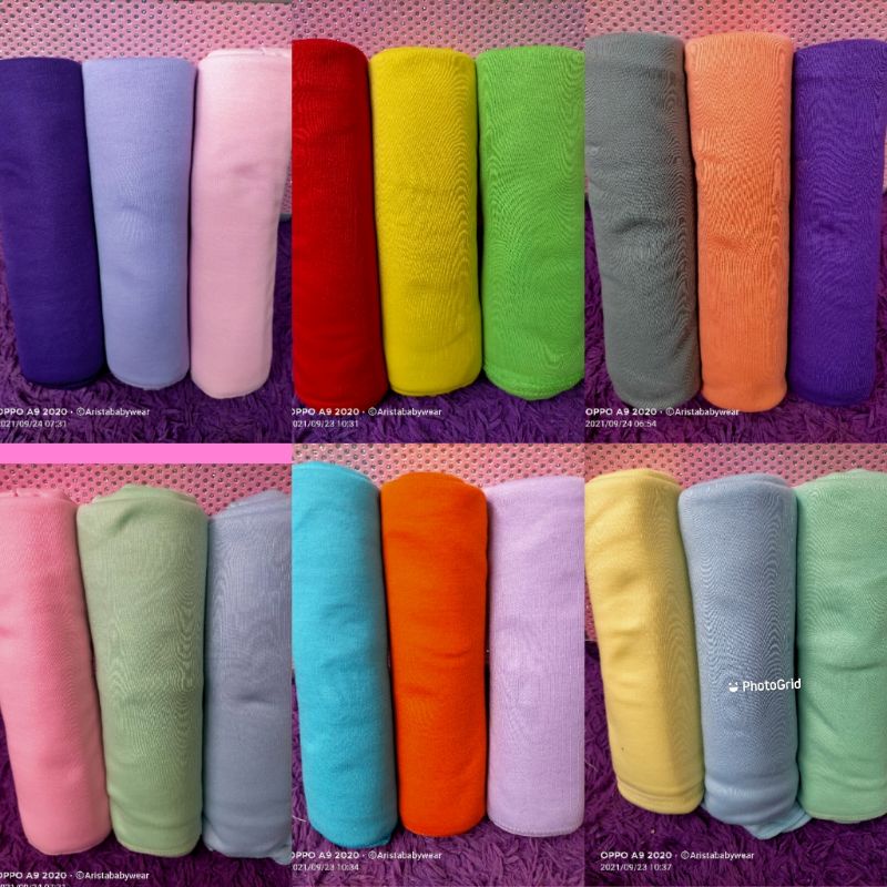 PAKET HEMAT, ISI 6PCS BEDONG BAYI POLOS RAINBOW