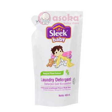 Sleek Baby Laundry Detergent 450ml &amp; 900ml Refill ASOKA