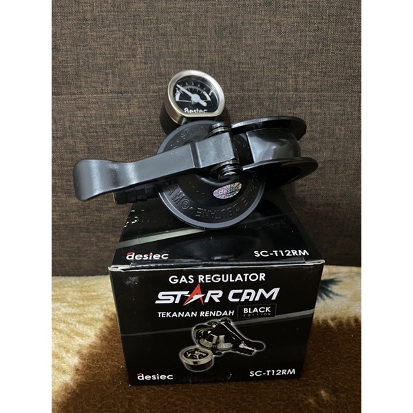 Regulator Gas Starcam Meter Otomatis SC-T12RM / Gas Regulator star cam tekanan rendah black edition