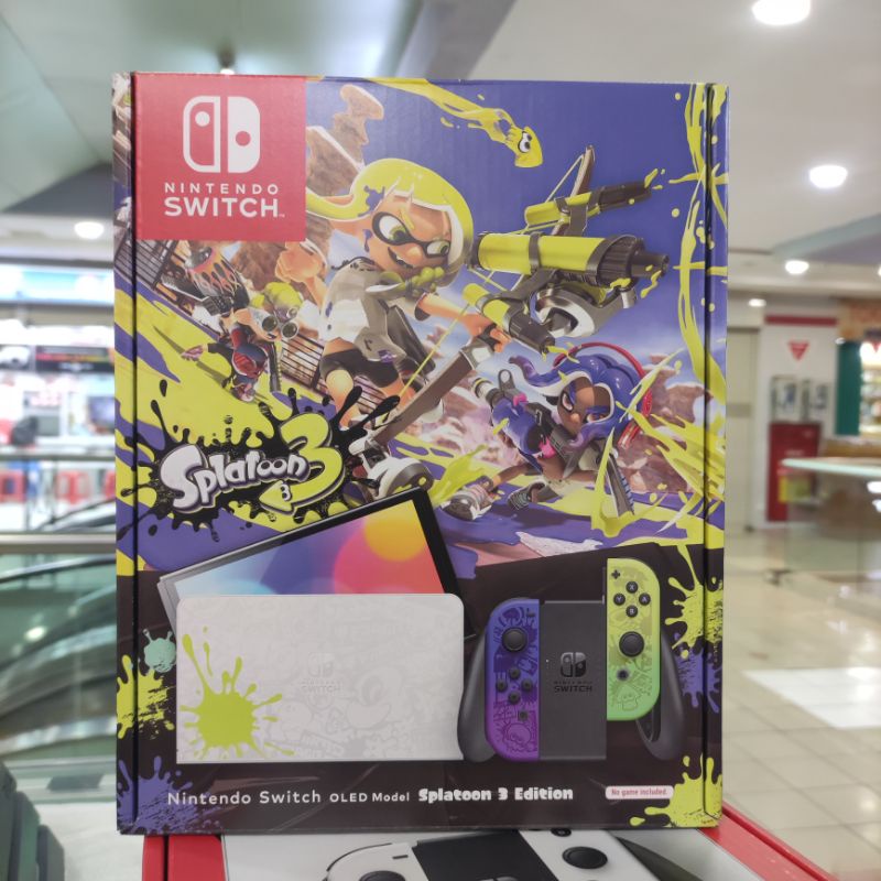 Nintendo Switch OLED Console Splatoon 3 Edition CFW Full Game