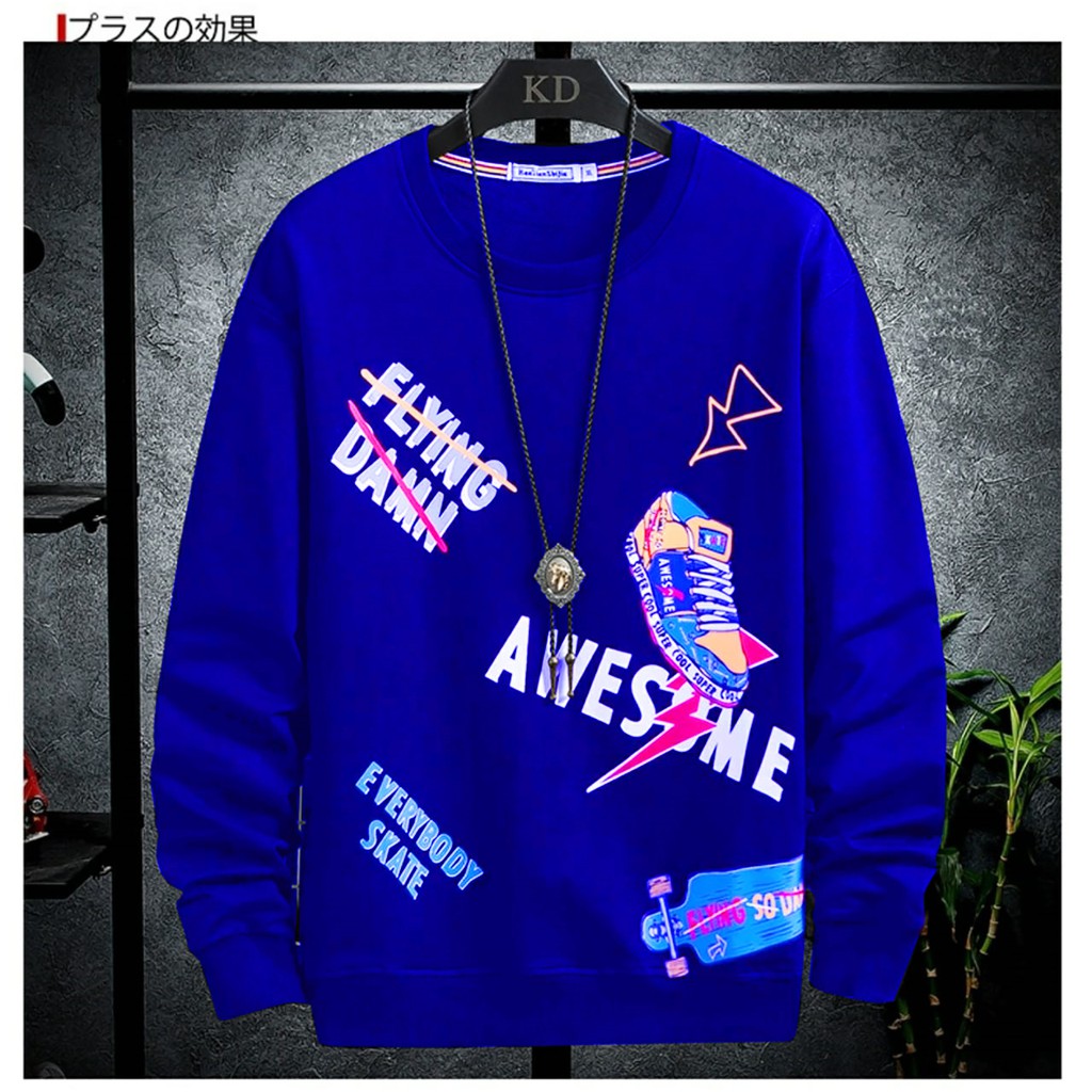 AMOSKJKT28.BAJU LENGAN PANJANG,BAJU PRIA DEWASA,BAJU AWESOME