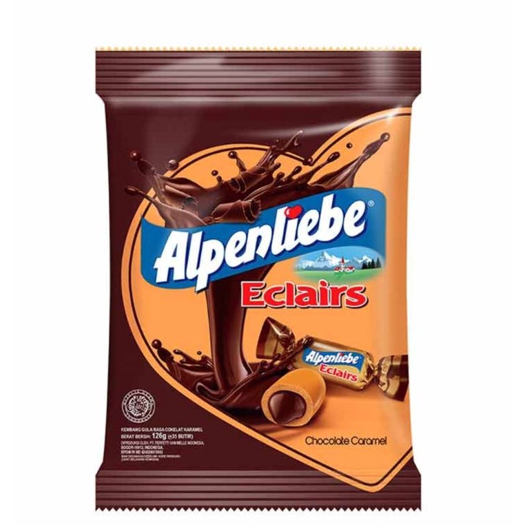 

ALPENLIEBE ECLAIRS PERMEN LUNAK COKLAT PERPACK by flowsnack