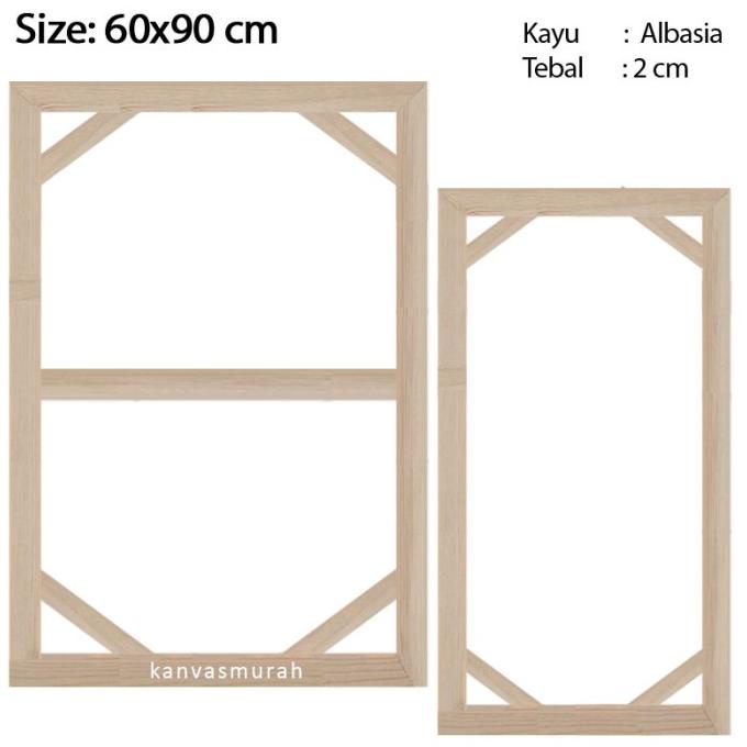 

Spanram 60x90 cm Span Ram Kayu Frame 90x60 cm