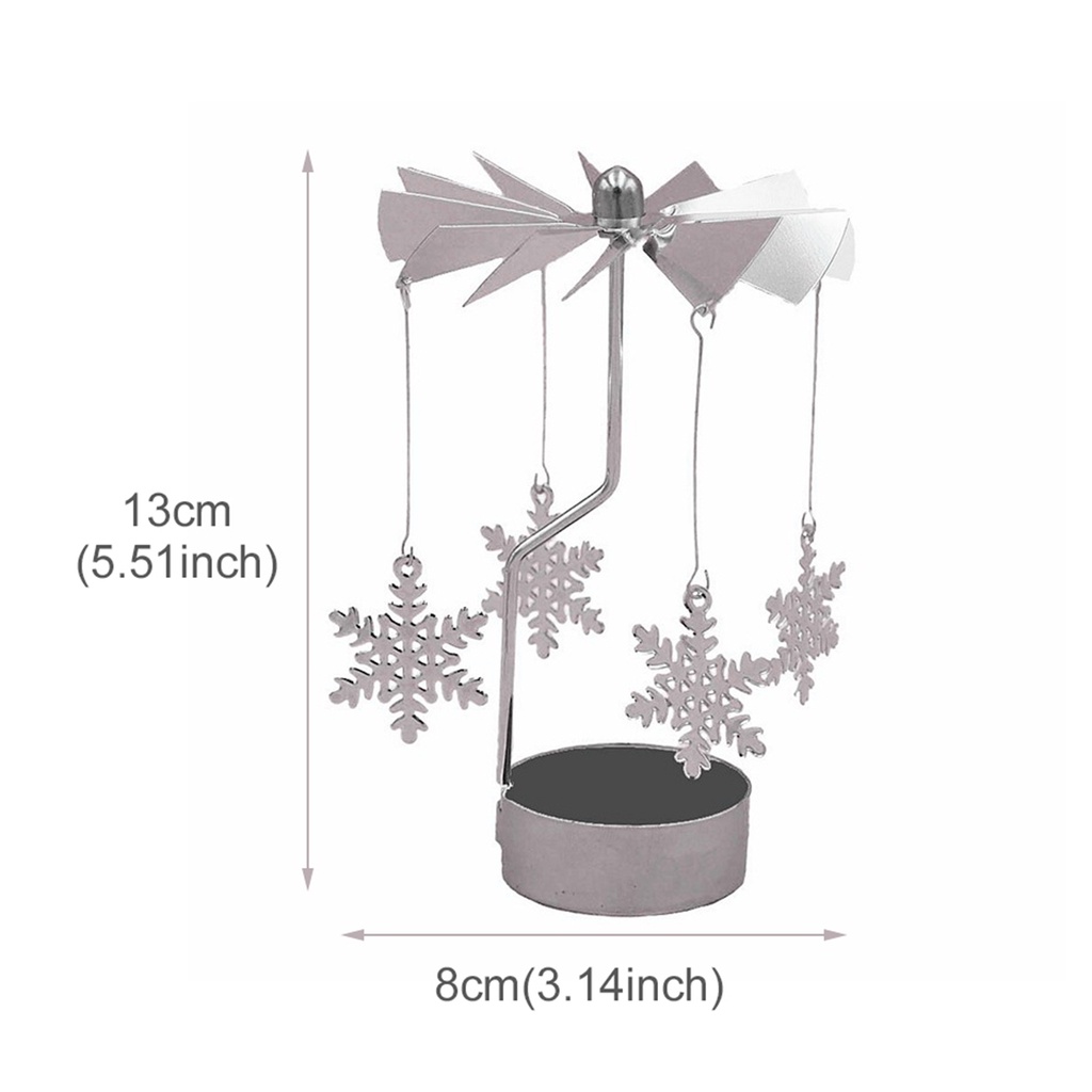 1pc Holder Lilin Natal Bahan Metal Untuk Dekorasi Rumah