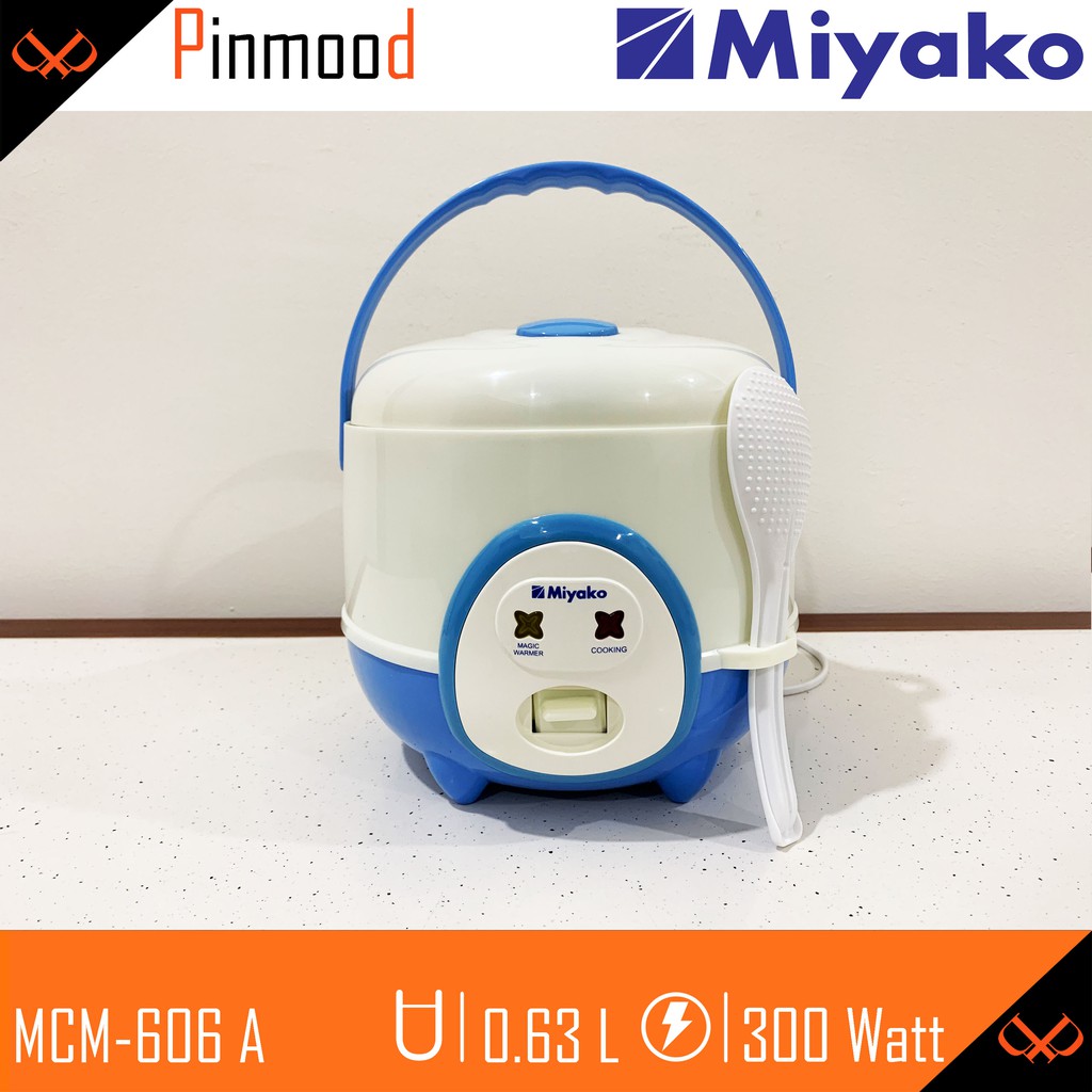 MIYAKO MAGIC COM // RICE COOKER MCM-606 A / B [ 0.63 LITER ] PENANAK NASI ANTI PENYOT MINI KECIL