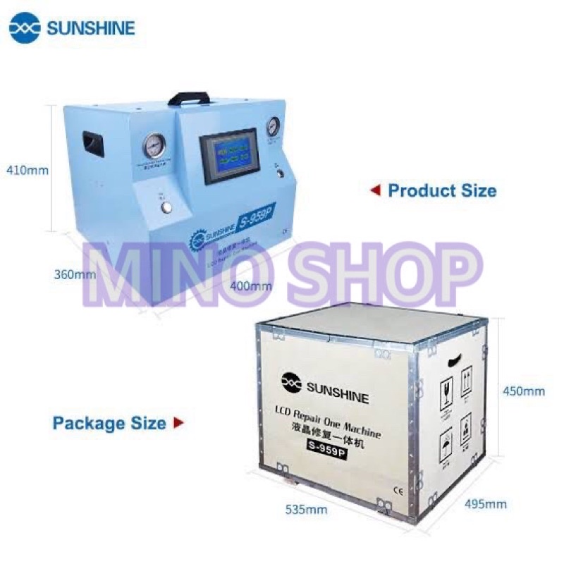 LCD REPAIR MACHINE MESIN BUBBLE REMOVER DAN LAMINATING SUNSHINE S-959P