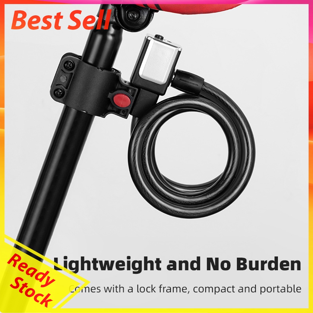 Universal Mountain Bike Cable Locks Portable Anti-Theft Security Wire Lock