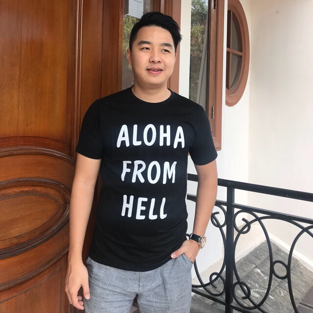 T-shirt / kaos cowok / baju pria / baju distro / kaos cowok aloha