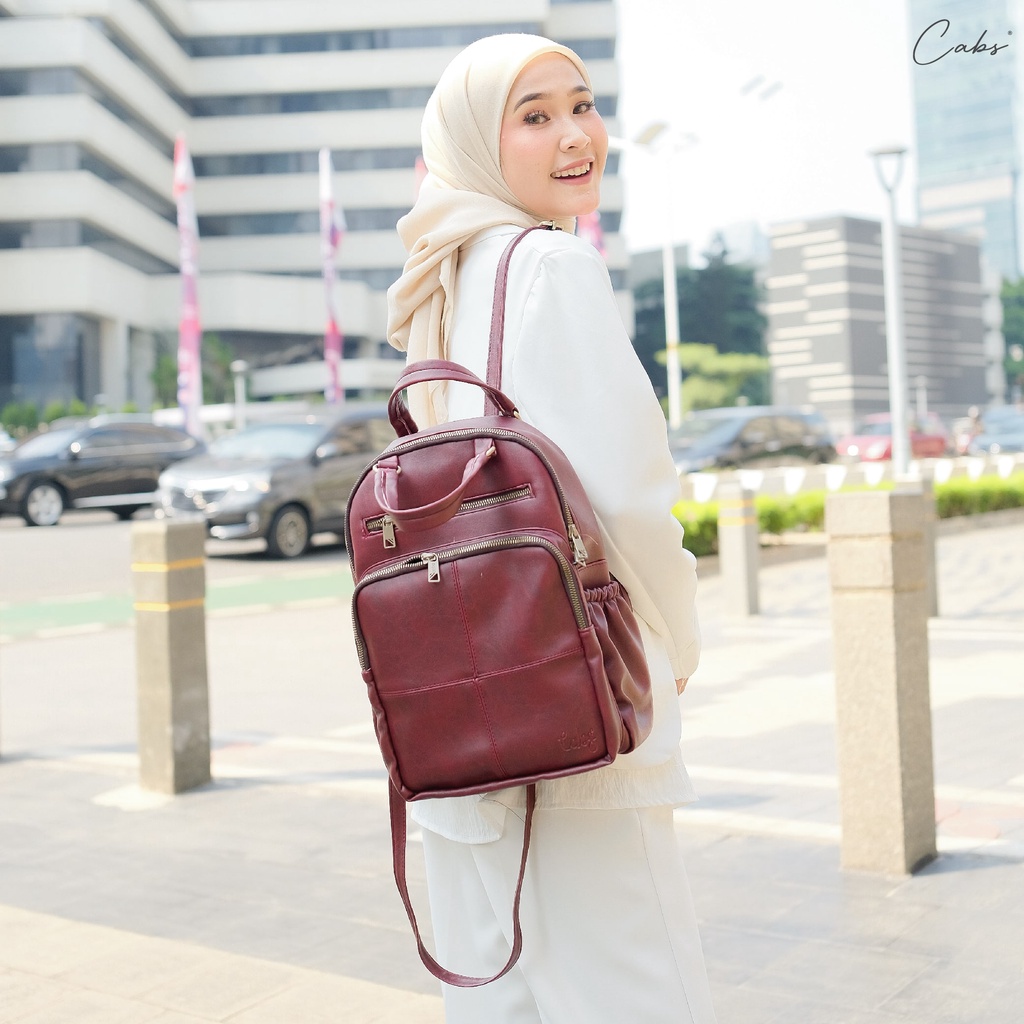 Cabs - Tas Ransel ( Felicia ) Serbaguna Wanita Tahan Air Muat Netbook 12 Inch