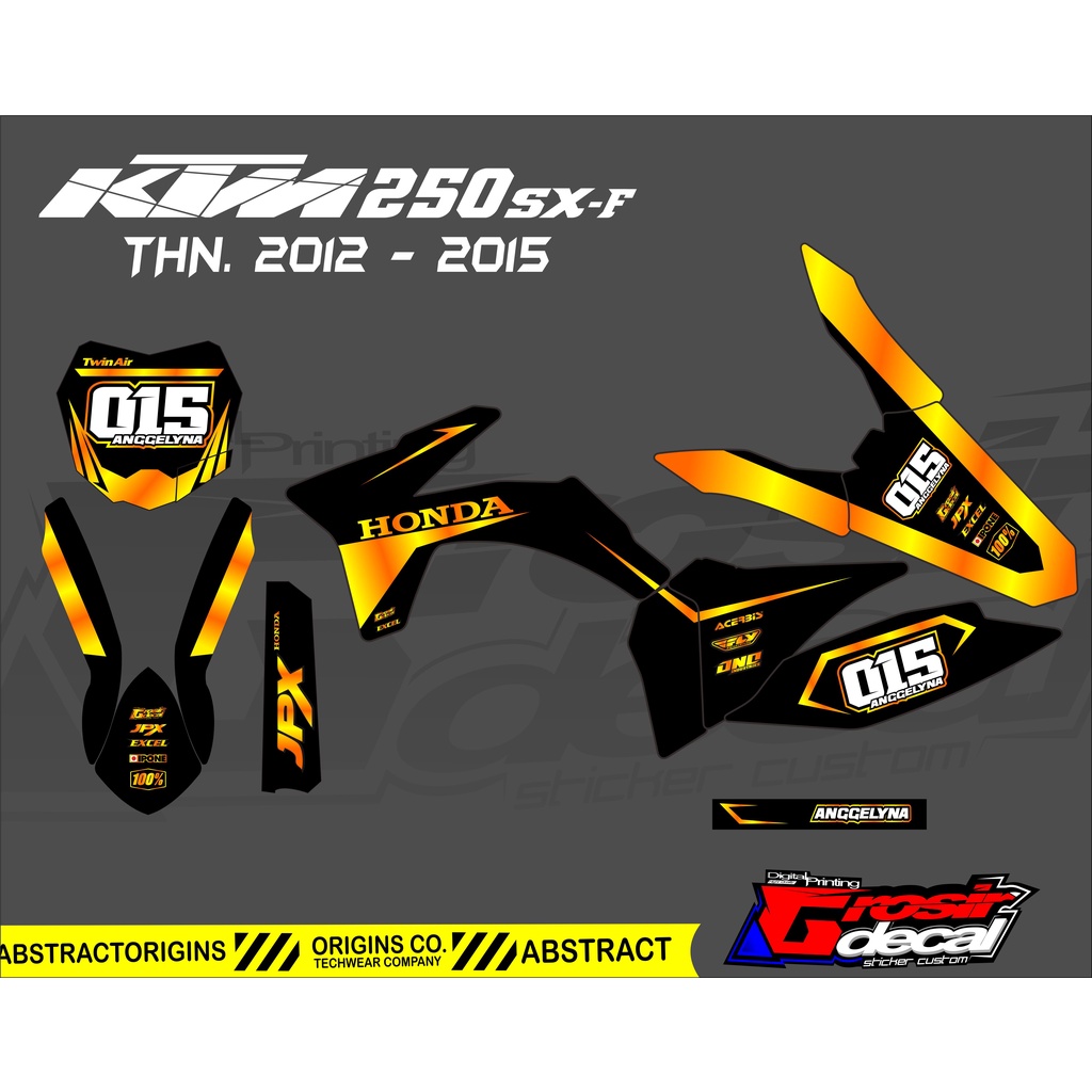 DECAL STICKER KTM 250 SX DEKAL STIKER KTM 250 FULLBODY
